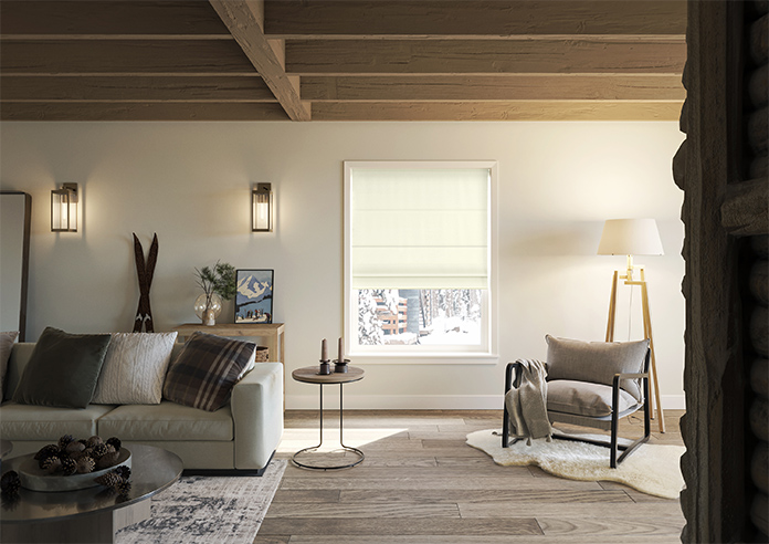 Akoya Faux Silk, Lustre Chiffon - Motorised Roman Blind - Image 8
